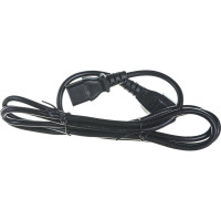 Кабель питания монитор-компьютер IEC 320 C13 - IEC 320 C14 (3x0.75), 10A, прямая вилка, 1.8 м Hyperline PWC-IEC13-IEC14-1.8-BK 34896