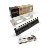 Настенная патч-панель с подставкой, 12 портов RJ-45 8P8C, категория 5е Hyperline PPW-12-8P8C-C5e 15379