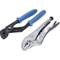 Набор инструмента (переставные клещи и зажим, ложемент, 2 предмета) KING TONY 9-40102GP