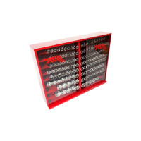 Набор шестигранных торцевых головок 1/2" 10-32мм в металлическом шкафу 137шт JTC-H4137