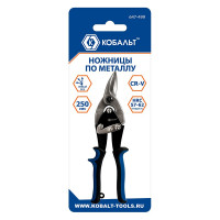 Ножницы по металлу левый рез 250 мм КОБАЛЬТ 647-499