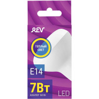 Светодиодная лампа LED R50 Е14 7W 560Лм, 2700K, теплый свет REV 32363 1