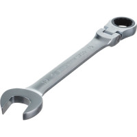 Трещоточный комбинированный ключ с шарниром 19мм KING TONY 373019M