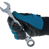 Трещоточный комбинированный ключ с шарниром 19мм KING TONY 373019M