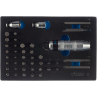 Набор торцевых насадок, бит и ударная отвертка, ложемент, 43шт KING TONY 9-4143FRV