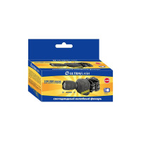 Налобный фонарь Ultraflash LED5354 серый, 1Вт LED, ZOOM, 3 режима, 3XR03, пластик, коробка 11549