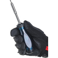 Реверсивная отвертка с удлинителем GROSS трещотка 72 зуба, 12 шт, сталь S2 11603