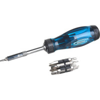 Реверсивная отвертка с удлинителем GROSS трещотка 72 зуба, 12 шт, сталь S2 11603