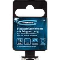 Головка торцевая свечная магнитная 12-гранная (16 мм; 1/2") GROSS 13188