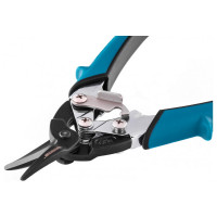 Ножницы по металлу GROSS PIRANHA 190 мм прямой рез, сталь - СrM, двухкомпонентные рукоятки 78357