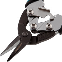 Ножницы по металлу GROSS PIRANHA 190 мм прямой рез, сталь - СrM, двухкомпонентные рукоятки 78357