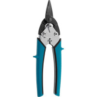 Ножницы по металлу GROSS PIRANHA 190 мм прямой рез, сталь - СrM, двухкомпонентные рукоятки 78357