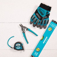 Ножницы по металлу GROSS PIRANHA 190 мм прямой рез, сталь - СrM, двухкомпонентные рукоятки 78357