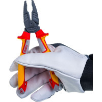 Комбинированные плоскогубцы GROSS диэлектрические трехкомпонентные рукоятки до 1000 В, 180 мм// 16989