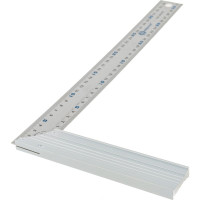 Столярный угольник 350мм, нерж.сталь, алюминиевое основание КОБАЛЬТ 243-615