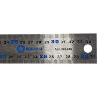 Столярный угольник 350мм, нерж.сталь, алюминиевое основание КОБАЛЬТ 243-615