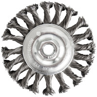 Кордщетка радиальная витая (115 мм; М14) ПРАКТИКА 242-625