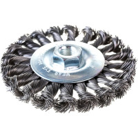 Кордщетка радиальная витая (115 мм; М14) ПРАКТИКА 242-625