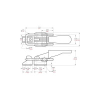 Защелкивающийся зажим, усилие 163 кг WOODWORK GH-40323