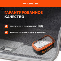 Буксировочный трос STELS 7 тонн 2 крюка сумка на молнии 54382