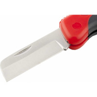 Нож электрика, MATRIX складной, прямое лезвие, эргономичная двухкомпонентная рукоятка// 78987