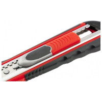 Нож MATRIX, 18 мм выдвиж. лезвие "QUIK BLADE" мет. направл., двойная фикс., эргоном. двухком.рук.// 78936