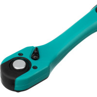 Ключ-трещотка 1/2", 72 зуба, с быстрым сбросом, CrV, 2-х компонентная рукоятка STELS 14030