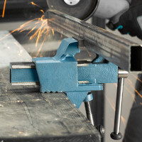 Слесарные тиски 63 мм крепление для стола, винтовой зажим Без бренда 18660