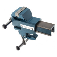 Слесарные тиски 63 мм крепление для стола, винтовой зажим Без бренда 18660