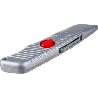 Нож MATRIX 19 мм выдвижное трапециевидное лезвие, металлический корпус 78964