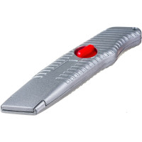 Нож MATRIX 19 мм выдвижное трапециевидное лезвие, металлический корпус 78964