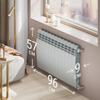 Радиатор Royal Thermo BiLiner 500/Silver Satin - 12 секц. НС-1176316