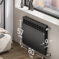 Радиатор Royal Thermo BiLiner 500/NoirSable - 10 секц. НС-1176307