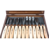 Набор из 12 резцов в деревянной коробке NAREX Standart 894850