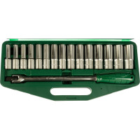 Набор торцевых головок удлиненных (10-24 мм; 1/2"; 16 шт.) Hans 4615MG