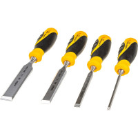 Набор из 4 плоских стамесок с ручкой NAREX SUPER 2009 LINE PROFI 6, 12, 20, 26 мм 860600