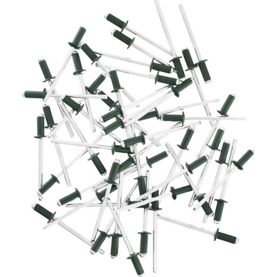 Заклепки RAL 6005 (4.0х10 мм; темно-зеленый) 50 шт. MATRIX 40684