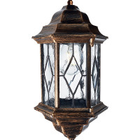 Садово-парковый светильник, шестигранный на цепочке 60W E27 230V, черное золото Feron PL125 11347