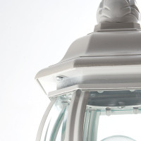 Садово-парковый светильник, восьмигранный на стену вверх 100W E27 230V, белый FERON 8101 11095