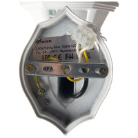 Садово-парковый светильник, восьмигранный на стену вверх 100W E27 230V, белый FERON 8101 11095