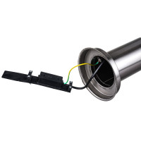 Садово-парковый светильник, техно столб, 18W E27 230V, серебро Feron DH022-650 11810