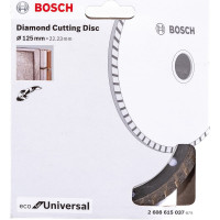 Диск алмазный ECO Universal Turbo (125х22.2 мм) Bosch 2608615037