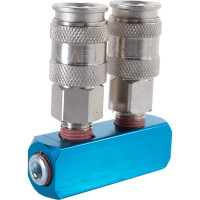 Разветвитель пневматический (1/4"; рапид EURO) WIEDERKRAFT WDK-82ML