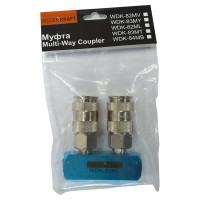 Разветвитель пневматический (1/4"; рапид EURO) WIEDERKRAFT WDK-82ML
