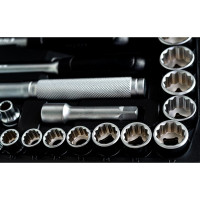 Набор инструмента с 12-ти гранными головками FORCE 142 предмета 41421R-9