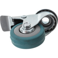 Колесо аппаратное поворотное под болт с тормозом Longway SChgb 25