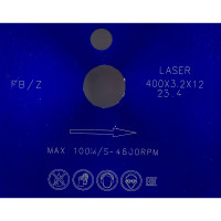 Диск алмазный турбосегментный FB/Z по железобетону 400D-3.2T-12W-28S-25.4 MESSER 01-16-401