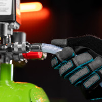 Шланг пневматический ПВХ армированный (10x16 мм; 15 м; 18 бар; быстросъем) STELS 57025