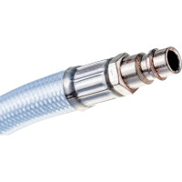 Шланг пневматический ПВХ армированный (10x16 мм; 15 м; 18 бар; быстросъем) STELS 57025