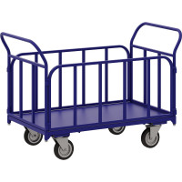 Платформенная тележка с трубчатыми бортами RUSKLAD ТБ 4, 600x1200 мм, d160 мм ТБ 4 160